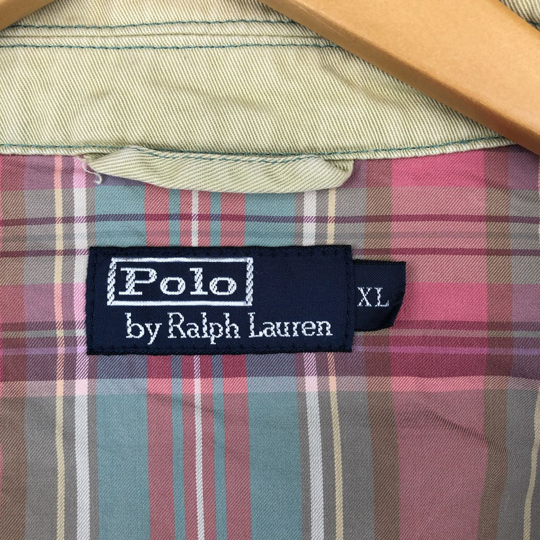 Ralph Lauren POLO by Ralph Lauren Swing Top Sports Jacket Men's XL cotton yellow type Vintage Second Hand