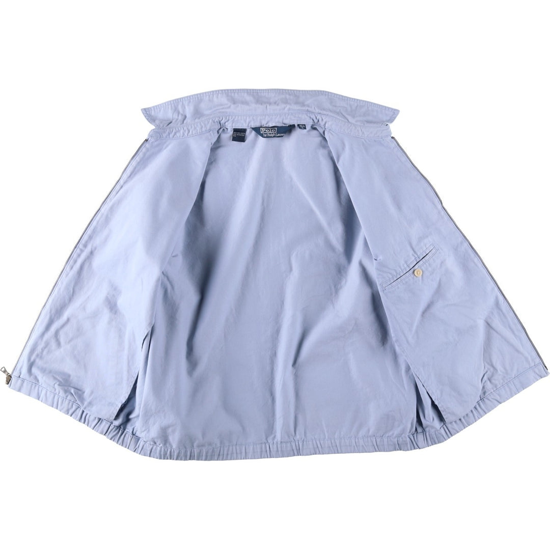 Ralph Lauren POLO by Ralph Lauren Swing Top Sports Jacket Men's L size cotton Blue type light blue Vintage Second Hand