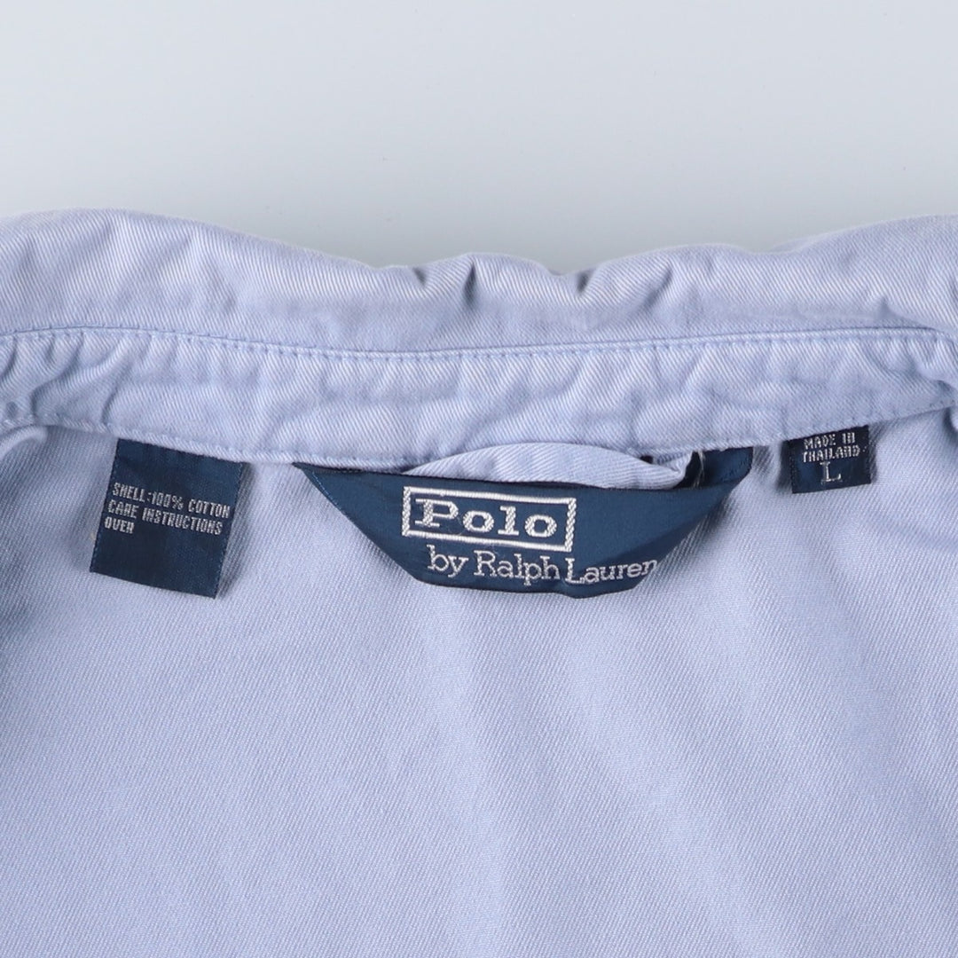 Ralph Lauren POLO by Ralph Lauren Swing Top Sports Jacket Men's L size cotton Blue type light blue Vintage Second Hand