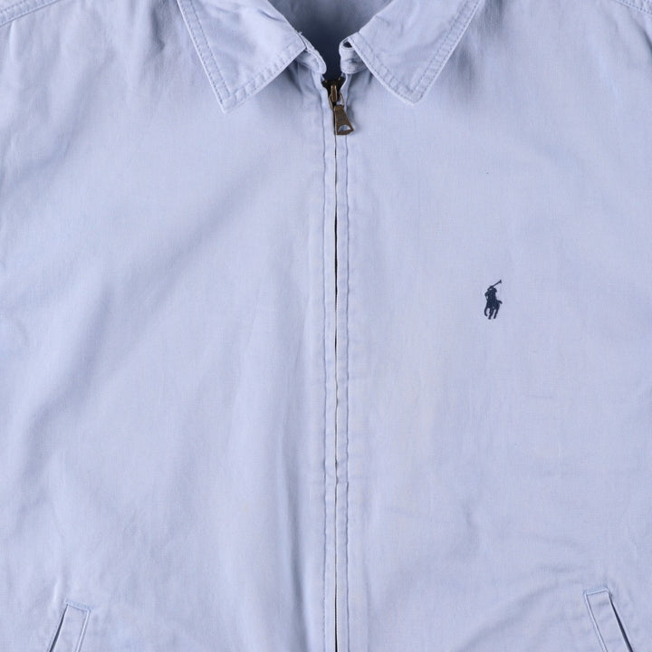 Ralph Lauren POLO by Ralph Lauren Swing Top Sports Jacket Men's L size cotton Blue type light blue Vintage Second Hand
