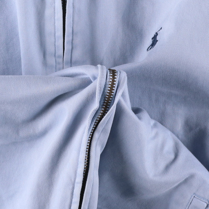 Ralph Lauren POLO by Ralph Lauren Swing Top Sports Jacket Men's L size cotton Blue type light blue Vintage Second Hand