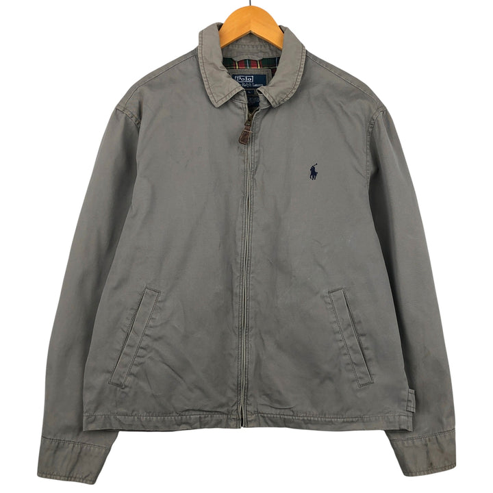 Ralph Lauren POLO by Ralph Lauren Swing Top Sports Jacket Men's L size cotton gray type Vintage Second Hand