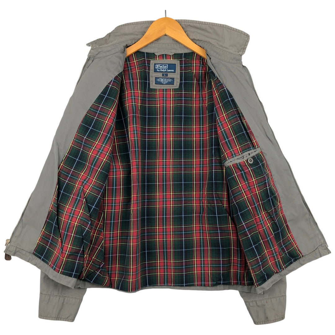 Ralph Lauren POLO by Ralph Lauren Swing Top Sports Jacket Men's L size cotton gray type Vintage Second Hand