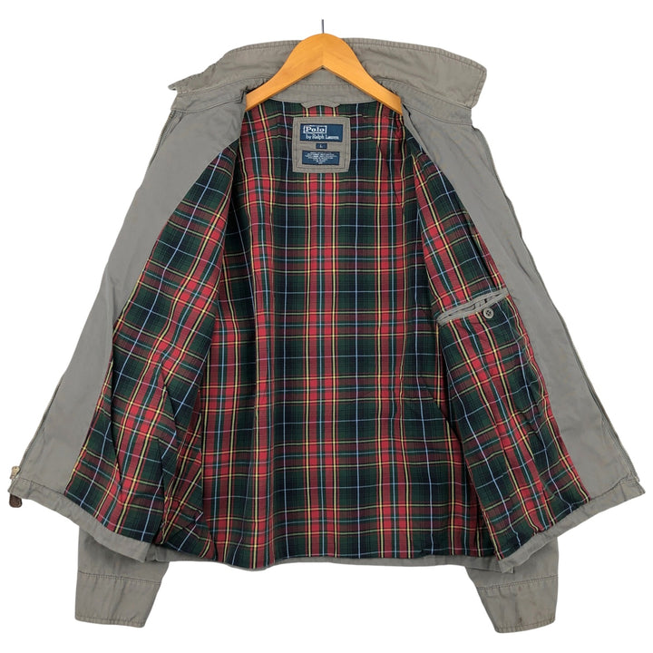 Ralph Lauren POLO by Ralph Lauren Swing Top Sports Jacket Men's L size cotton gray type Vintage Second Hand