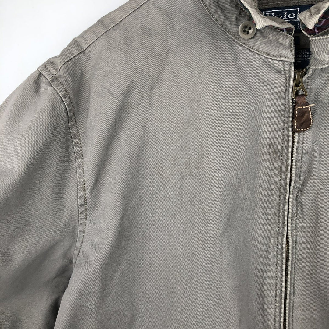 Ralph Lauren POLO by Ralph Lauren Swing Top Sports Jacket Men's L size cotton gray type Vintage Second Hand