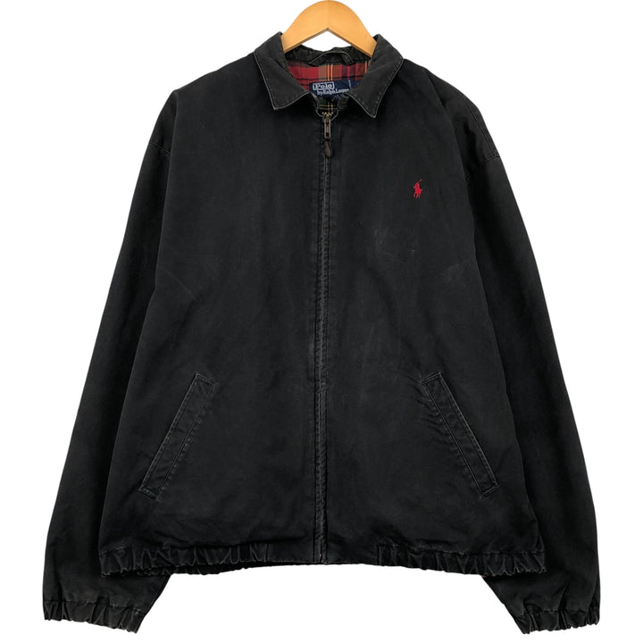Ralph Lauren POLO by Ralph Lauren Swing Top Sports Jacket Men's L size cotton black type Vintage Second Hand