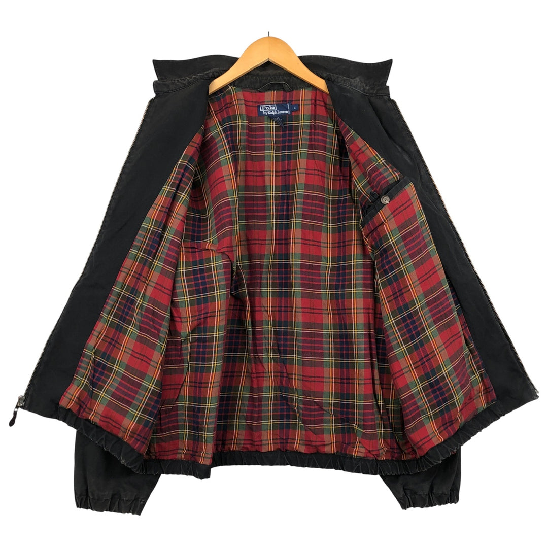 Ralph Lauren POLO by Ralph Lauren Swing Top Sports Jacket Men's L size cotton black type Vintage Second Hand