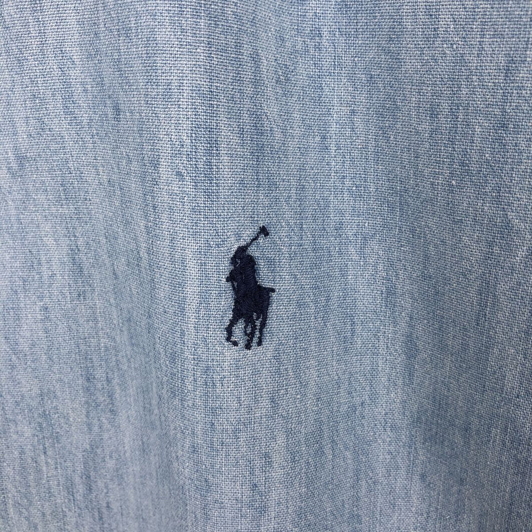 Ralph Lauren POLO by Ralph Lauren Chambray Swing Top Sports Jacket, Men's Size Medium unclear blue type Vintage Second Hand