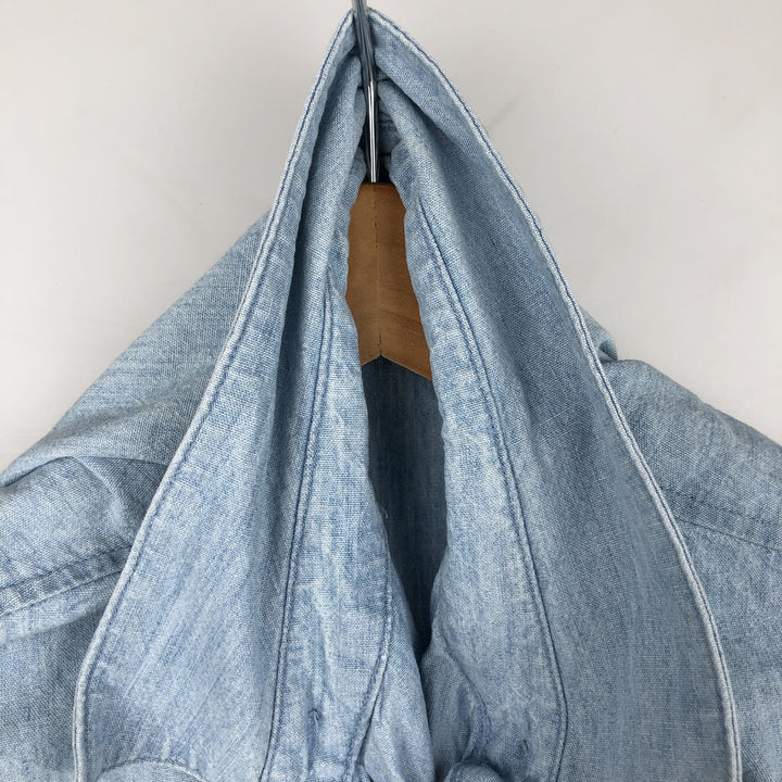 Ralph Lauren POLO by Ralph Lauren Chambray Swing Top Sports Jacket, Men's Size Medium unclear blue type Vintage Second Hand