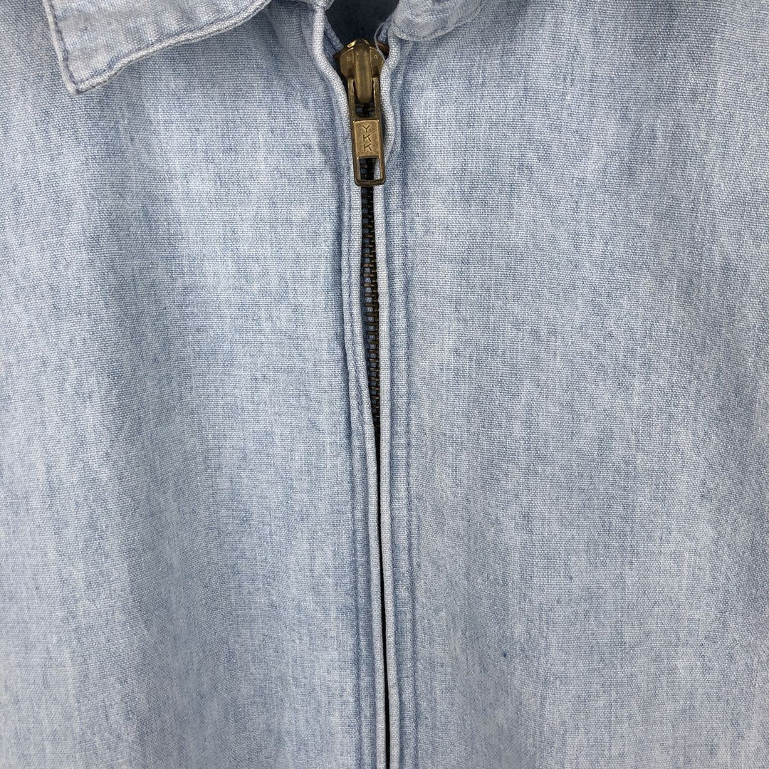 Ralph Lauren POLO by Ralph Lauren Chambray Swing Top Sports Jacket, Men's Size Medium cotton blue type Vintage Second Hand