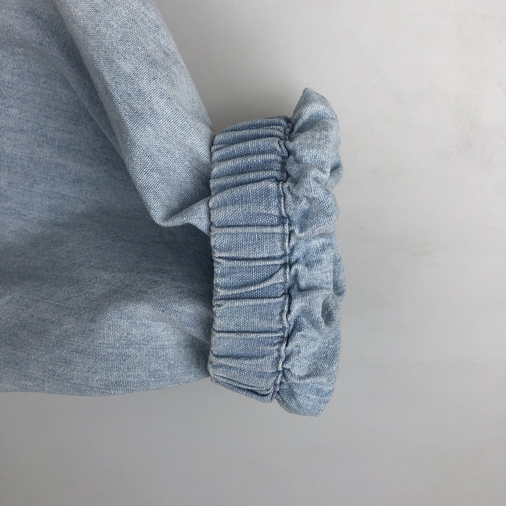 Ralph Lauren POLO by Ralph Lauren Chambray Swing Top Sports Jacket, Men's Size Medium cotton blue type Vintage Second Hand