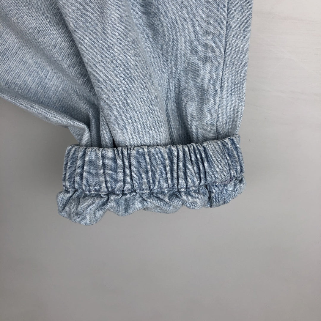 Ralph Lauren POLO by Ralph Lauren Chambray Swing Top Sports Jacket, Men's Size Medium cotton blue type Vintage Second Hand