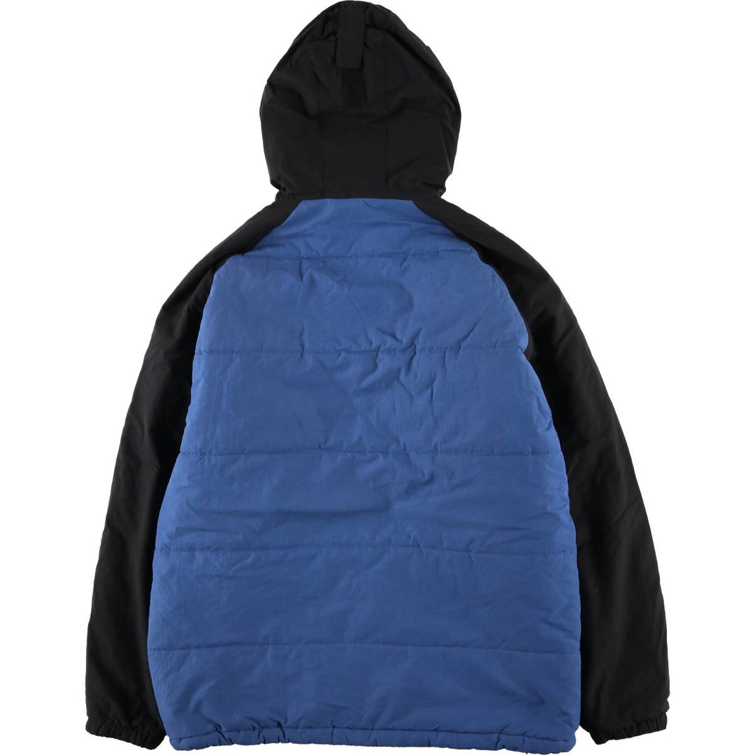 Timberland padded parka puffer jacket, men's size M Nylon blue type Vintage Second Hand