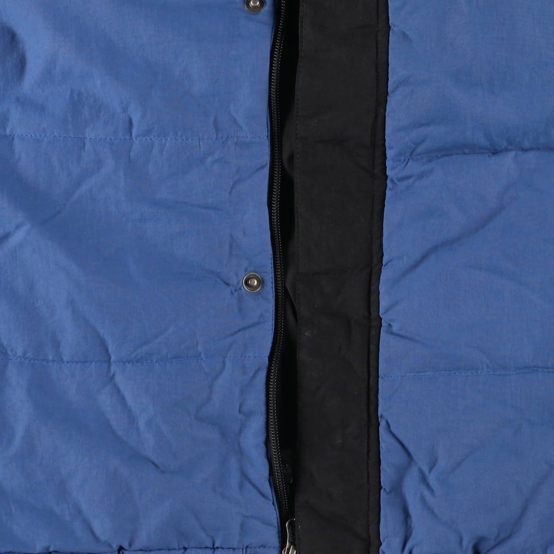 Timberland padded parka puffer jacket, men's size M Nylon blue type Vintage Second Hand