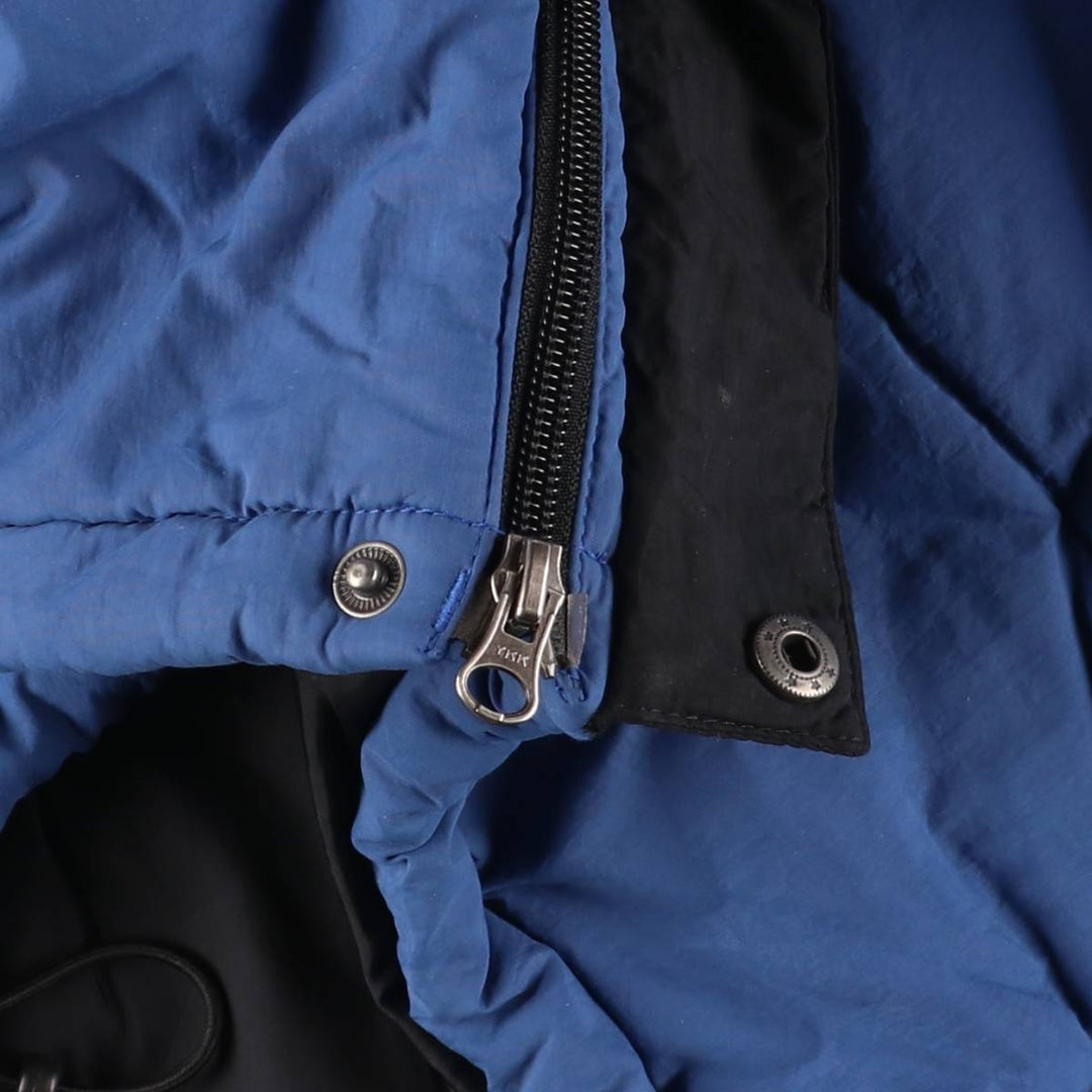 Timberland padded parka puffer jacket, men's size M Nylon blue type Vintage Second Hand