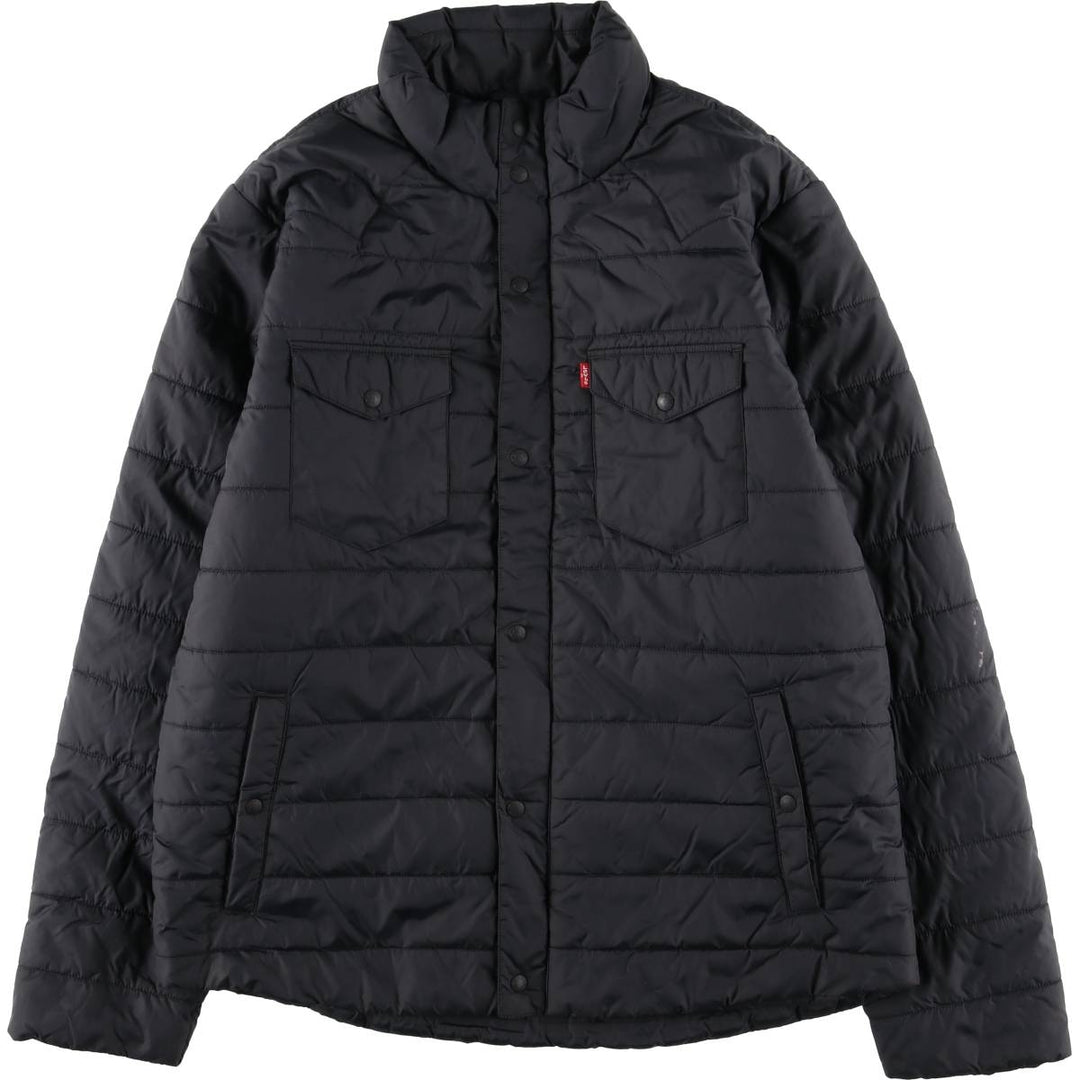 Levi's padded puffer jacket, men's size L Nylon navy blue type Vintage Second Hand