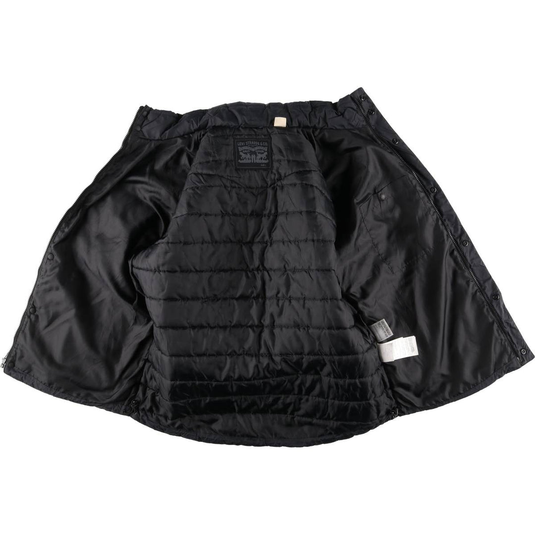 Levi's padded puffer jacket, men's size L Nylon navy blue type Vintage Second Hand