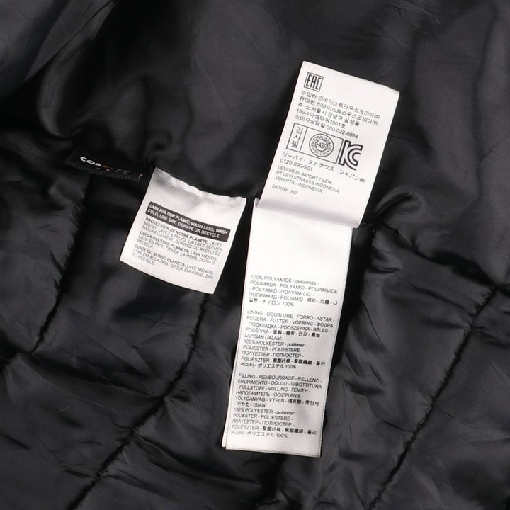 Levi's padded puffer jacket, men's size L Nylon navy blue type Vintage Second Hand