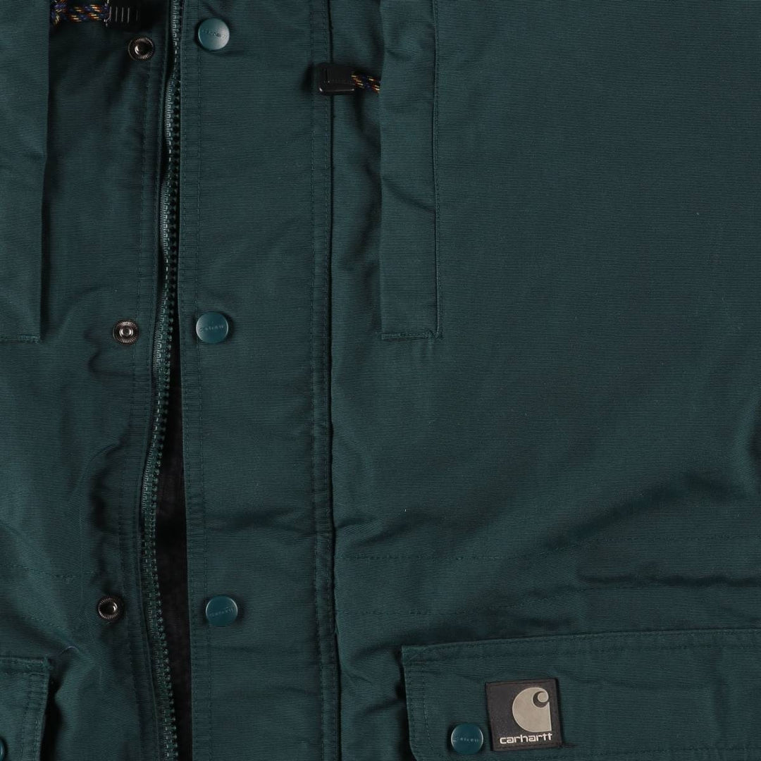 Carhartt padded puffer jacket, men's size XL Nylon Green type dark green Vintage Second Hand