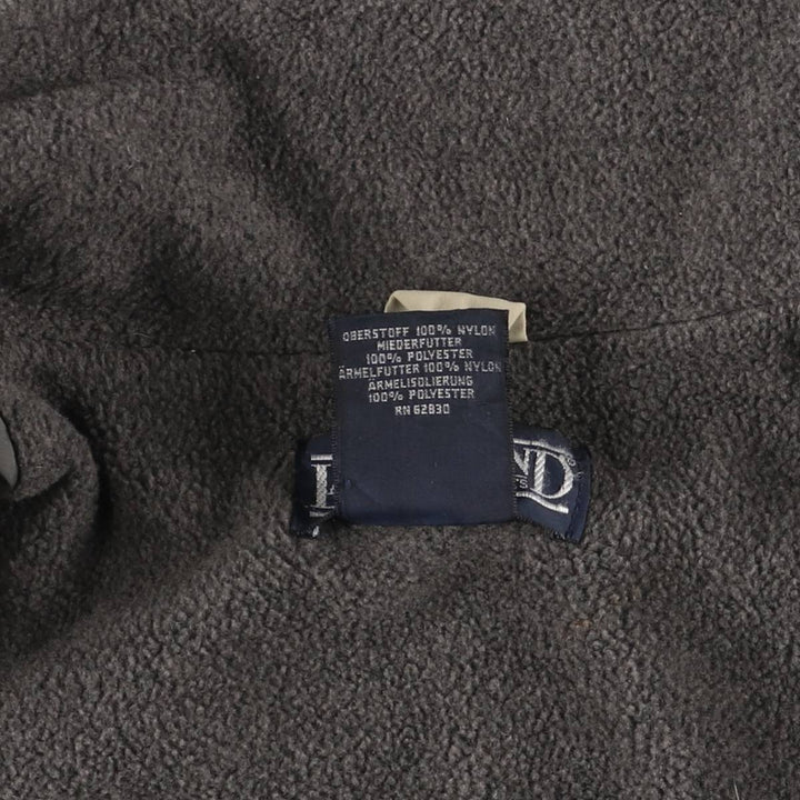 90s-00'S LANDS' END padded puffer jacket, men's size L Nylon beige type brown Vintage Second Hand