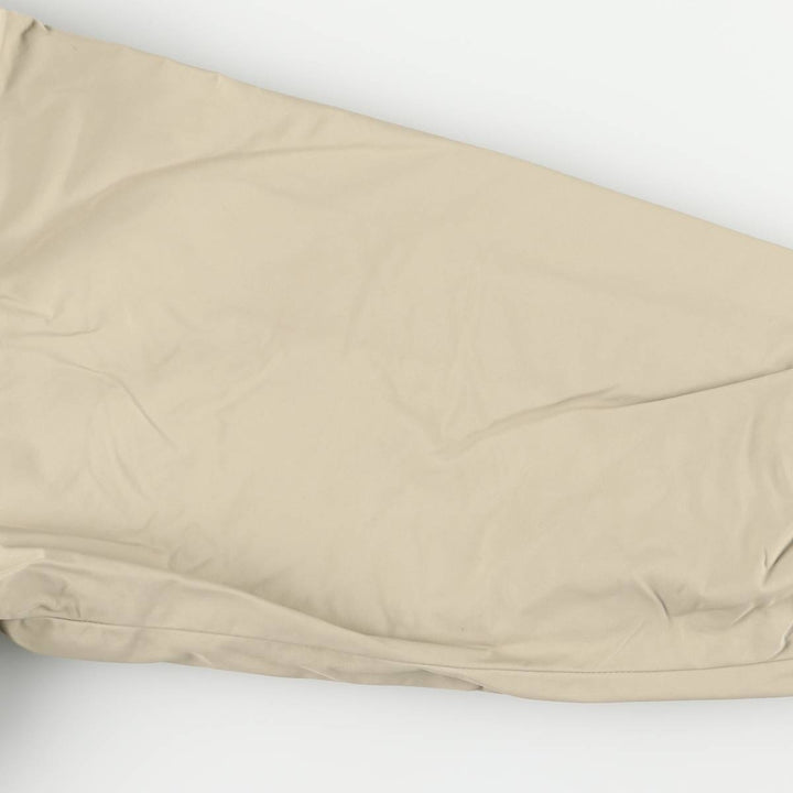 90s-00'S LANDS' END padded puffer jacket, men's size L Nylon beige type brown Vintage Second Hand