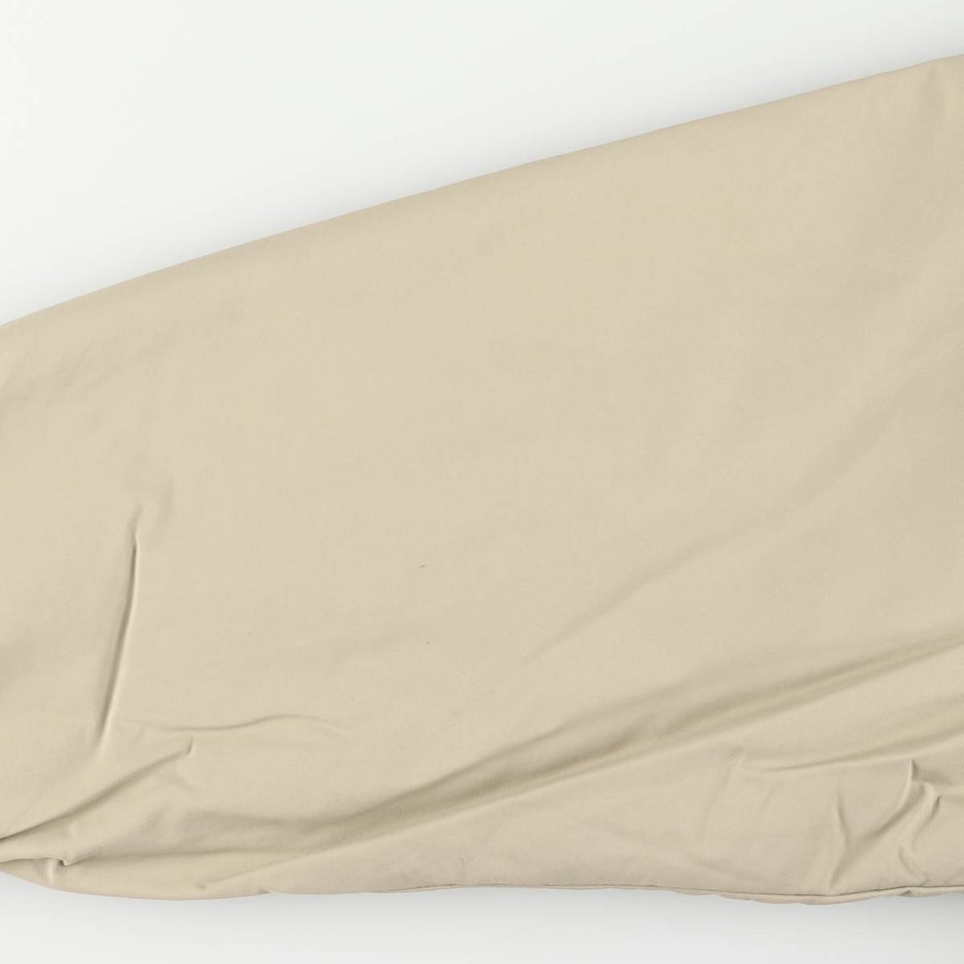 90s-00'S LANDS' END padded puffer jacket, men's size L Nylon beige type brown Vintage Second Hand