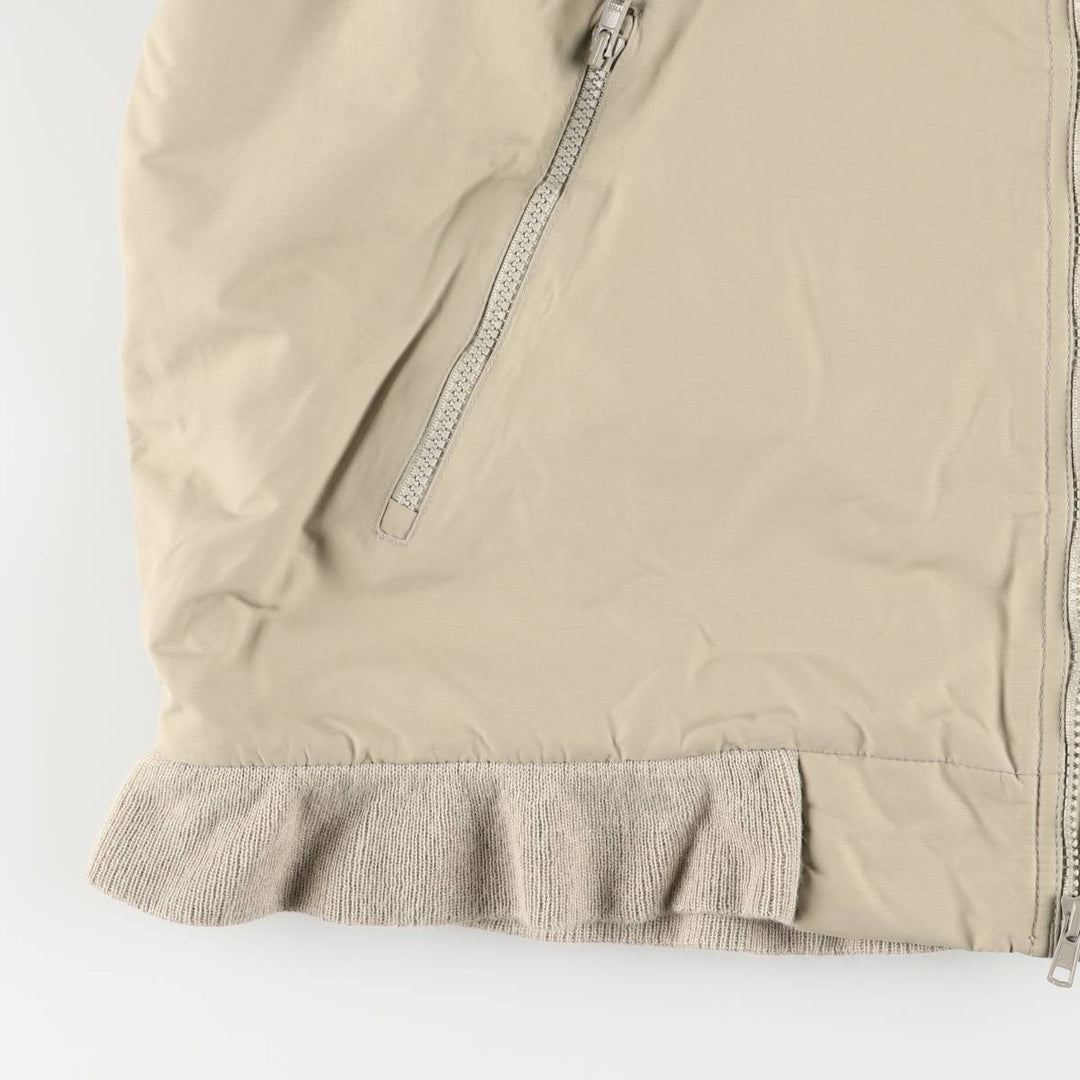90s-00'S LANDS' END padded puffer jacket, men's size L Nylon beige type brown Vintage Second Hand