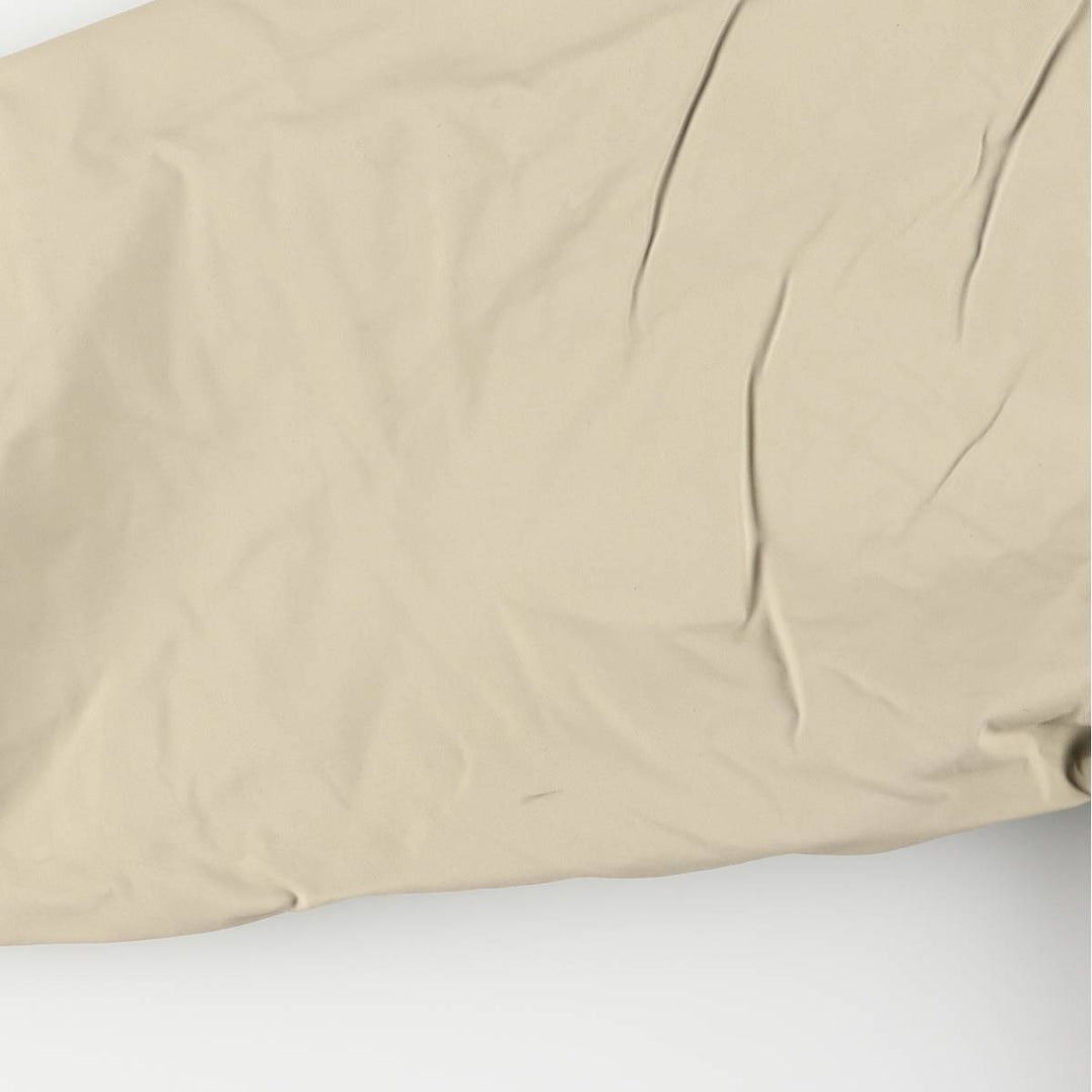 90s-00'S LANDS' END padded puffer jacket, men's size L Nylon beige type brown Vintage Second Hand