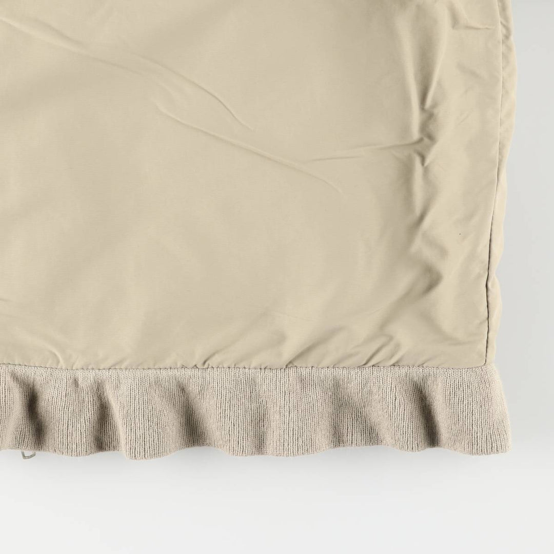 90s-00'S LANDS' END padded puffer jacket, men's size L Nylon beige type brown Vintage Second Hand