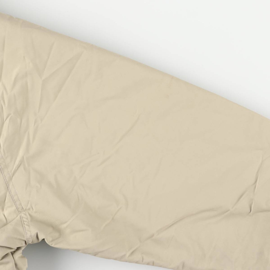 90s-00'S LANDS' END padded puffer jacket, men's size L Nylon beige type brown Vintage Second Hand