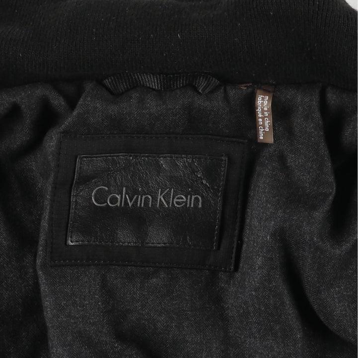 Calvin Klein Ripstop Padded Puffer Jacket, Men's Size L polyester black type Vintage Second Hand