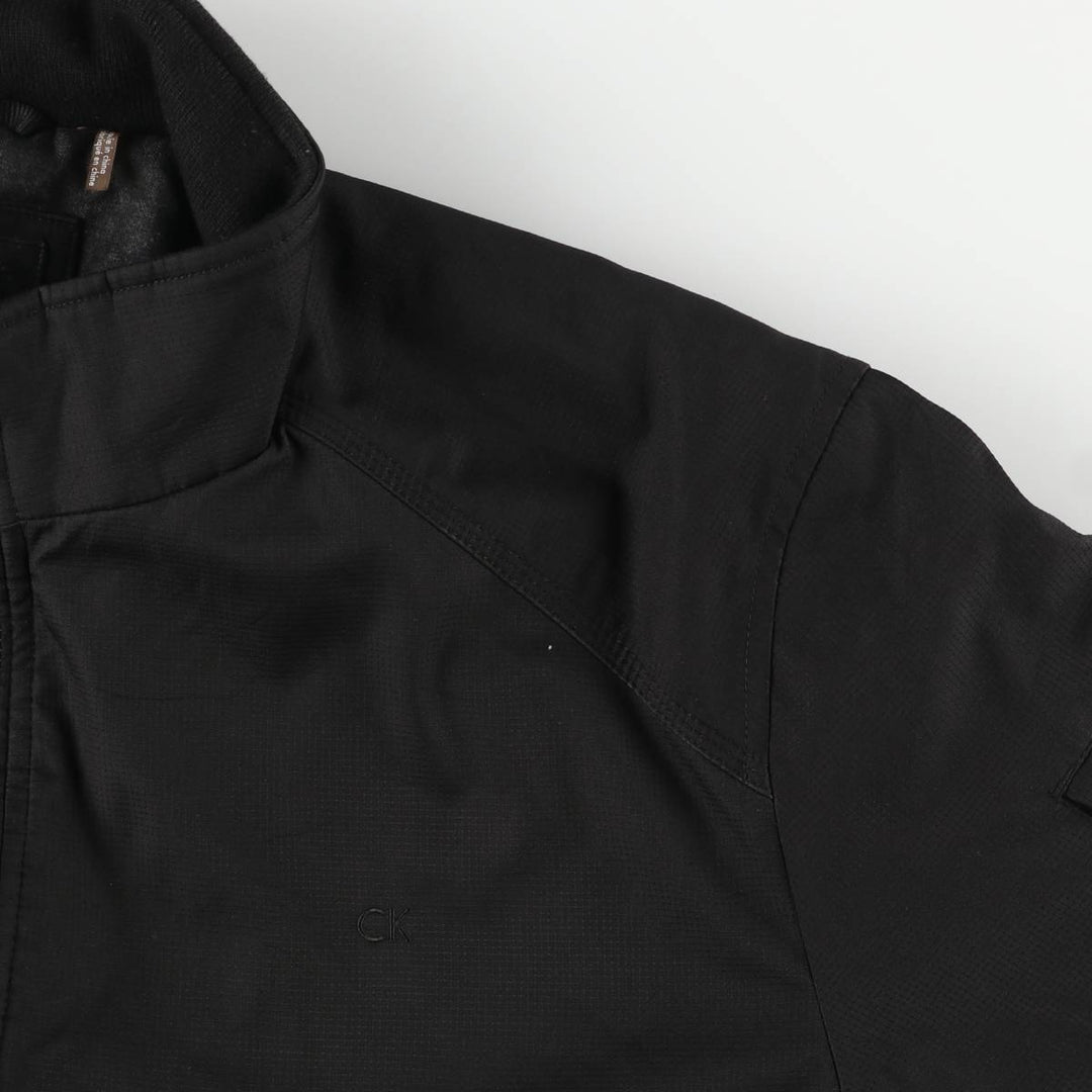 Calvin Klein Ripstop Padded Puffer Jacket, Men's Size L polyester black type Vintage Second Hand