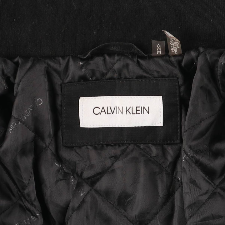 Calvin Klein Ripstop Padded Puffer Jacket, Men's Size M polyester black type Vintage Second Hand