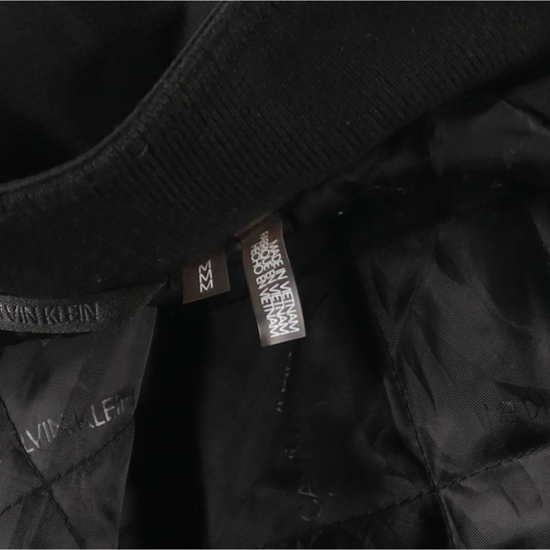 Calvin Klein Ripstop Padded Puffer Jacket, Men's Size M polyester black type Vintage Second Hand