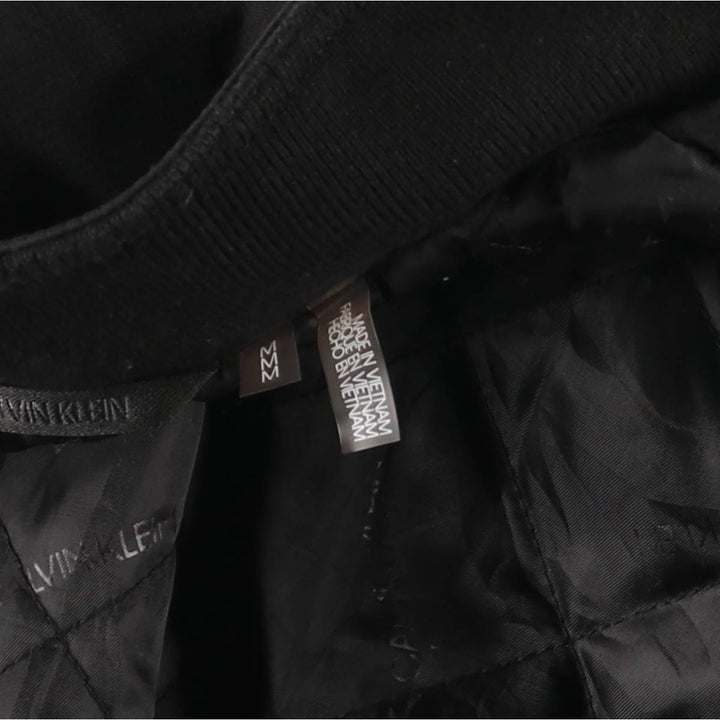 Calvin Klein Ripstop Padded Puffer Jacket, Men's Size M polyester black type Vintage Second Hand