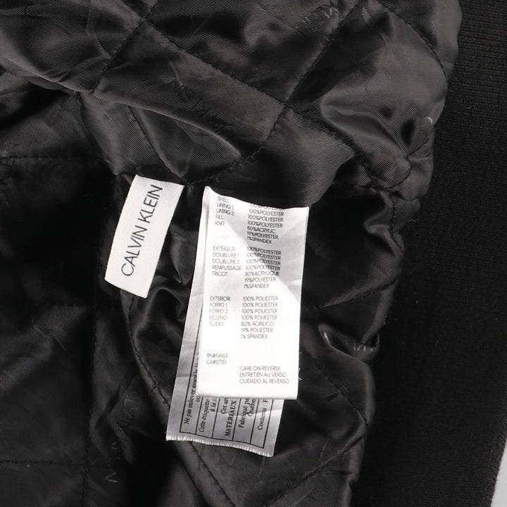 Calvin Klein Ripstop Padded Puffer Jacket, Men's Size M polyester black type Vintage Second Hand