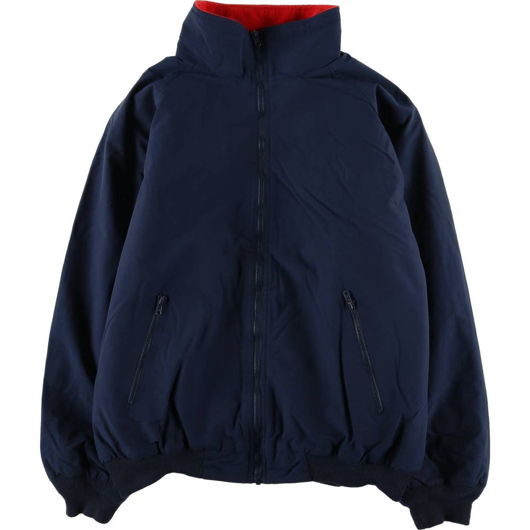 St. John's Bay Men's Padded Puffer Jacket, Size L Nylon navy blue type Vintage Second Hand