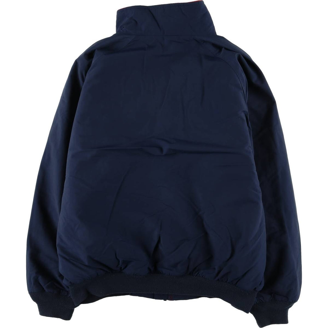 St. John's Bay Men's Padded Puffer Jacket, Size L Nylon navy blue type Vintage Second Hand