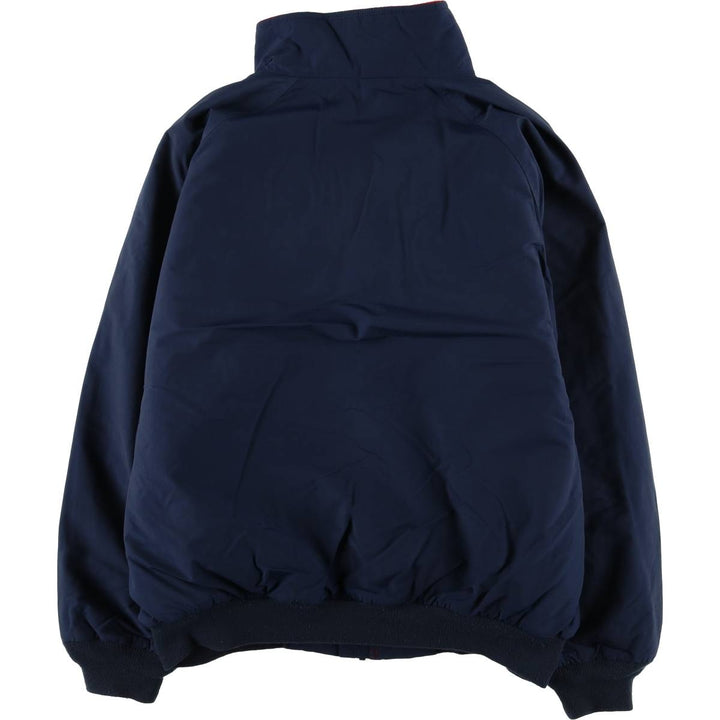 St. John's Bay Men's Padded Puffer Jacket, Size L Nylon navy blue type Vintage Second Hand