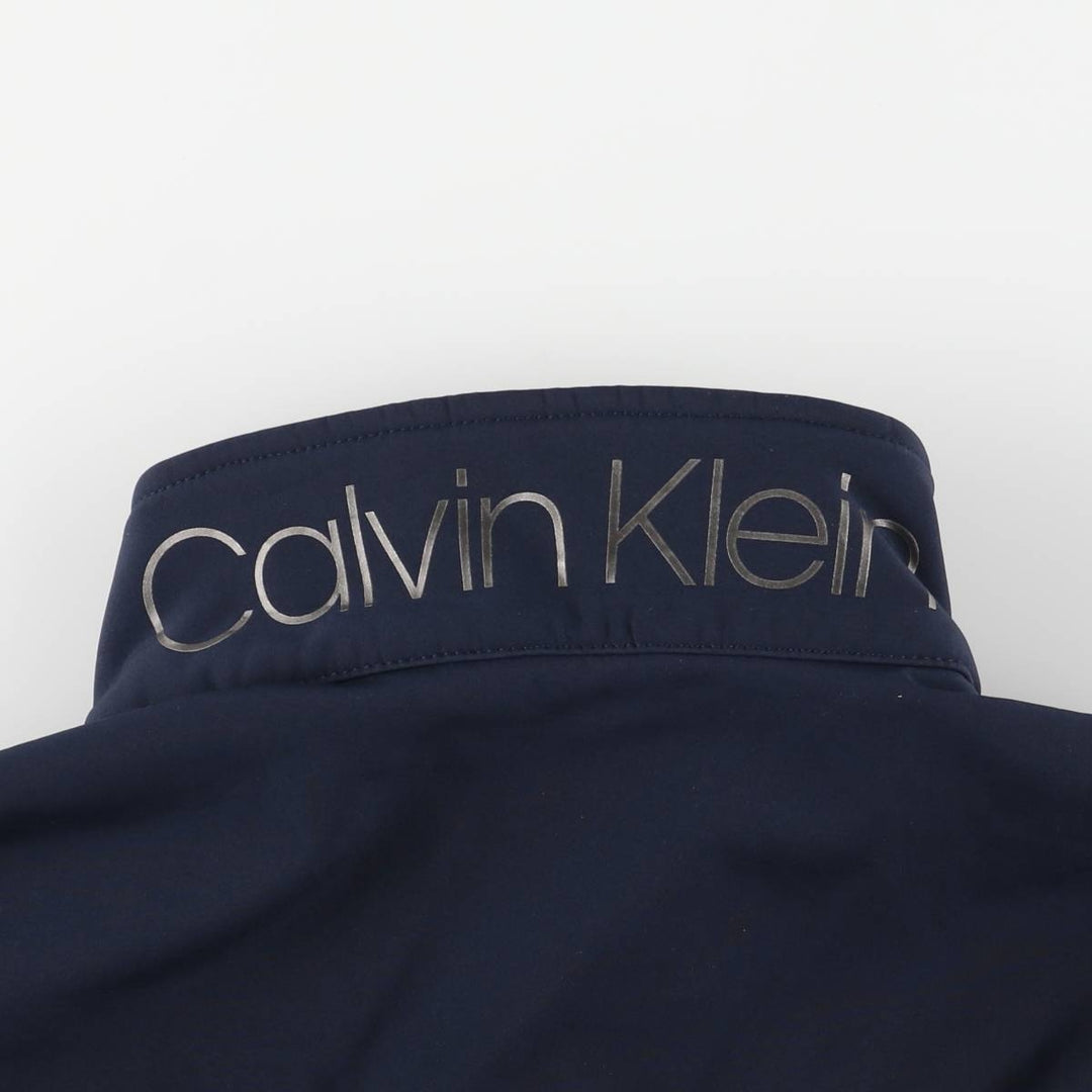 Calvin Klein windbreaker, men's size XL polyester navy blue type Vintage Second Hand