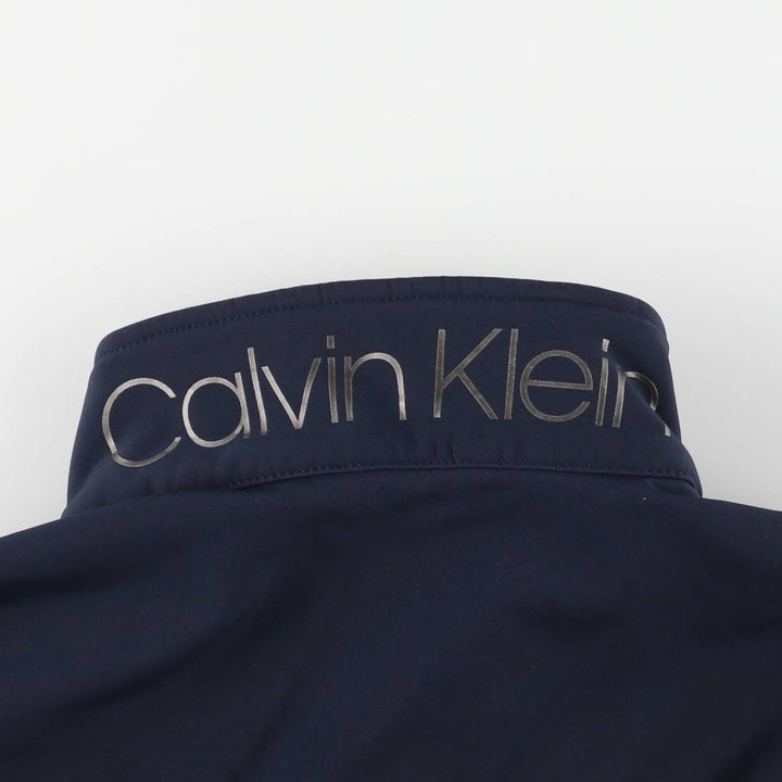 Calvin Klein windbreaker, men's size XL polyester navy blue type Vintage Second Hand