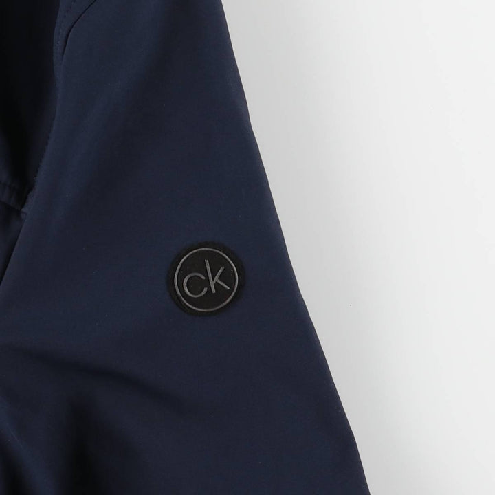 Calvin Klein windbreaker, men's size XL polyester navy blue type Vintage Second Hand