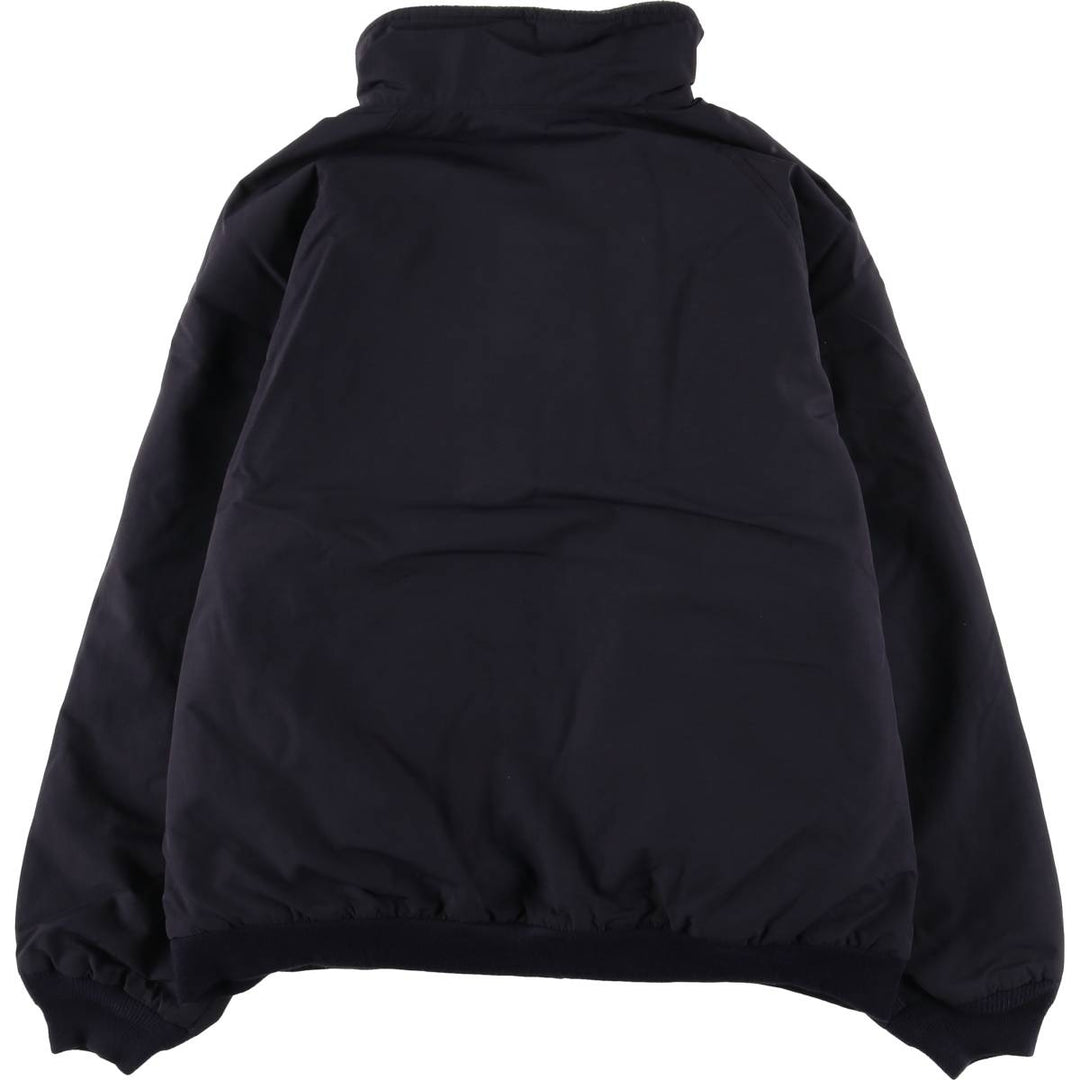 2000'S Lands' End padded puffer jacket, men's size L Nylon navy blue type Vintage Second Hand