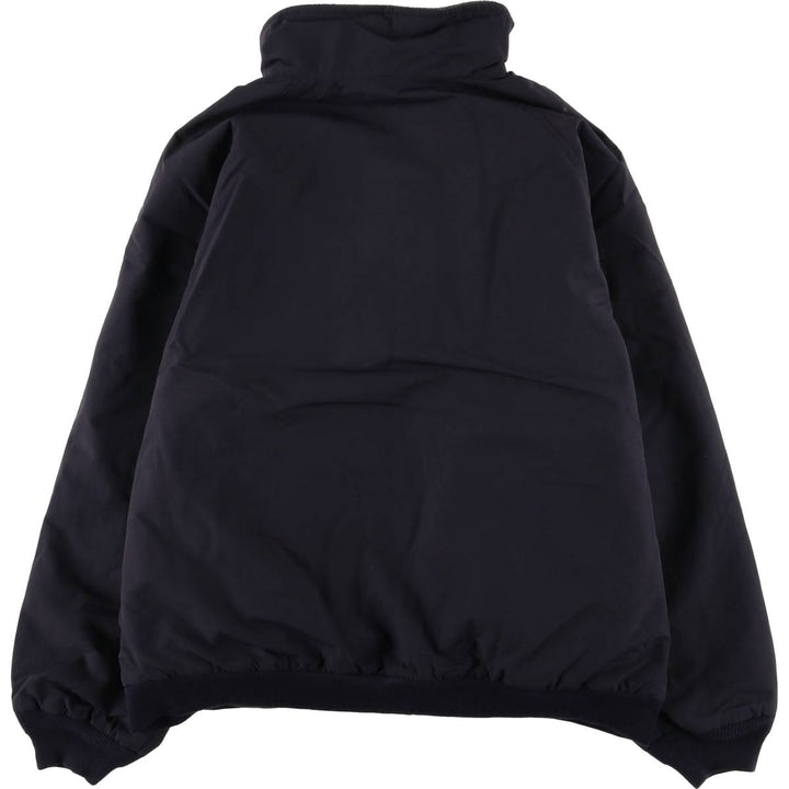 2000'S Lands' End padded puffer jacket, men's size L Nylon navy blue type Vintage Second Hand