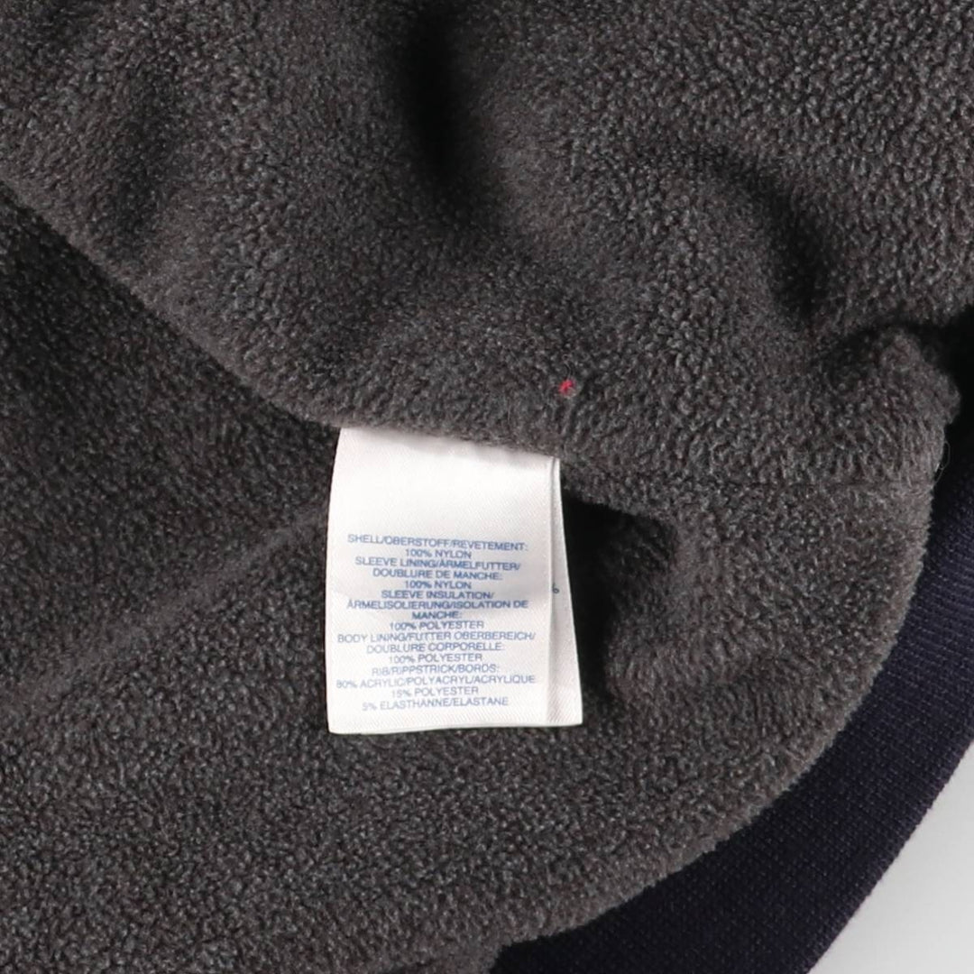 2000'S Lands' End padded puffer jacket, men's size L Nylon navy blue type Vintage Second Hand