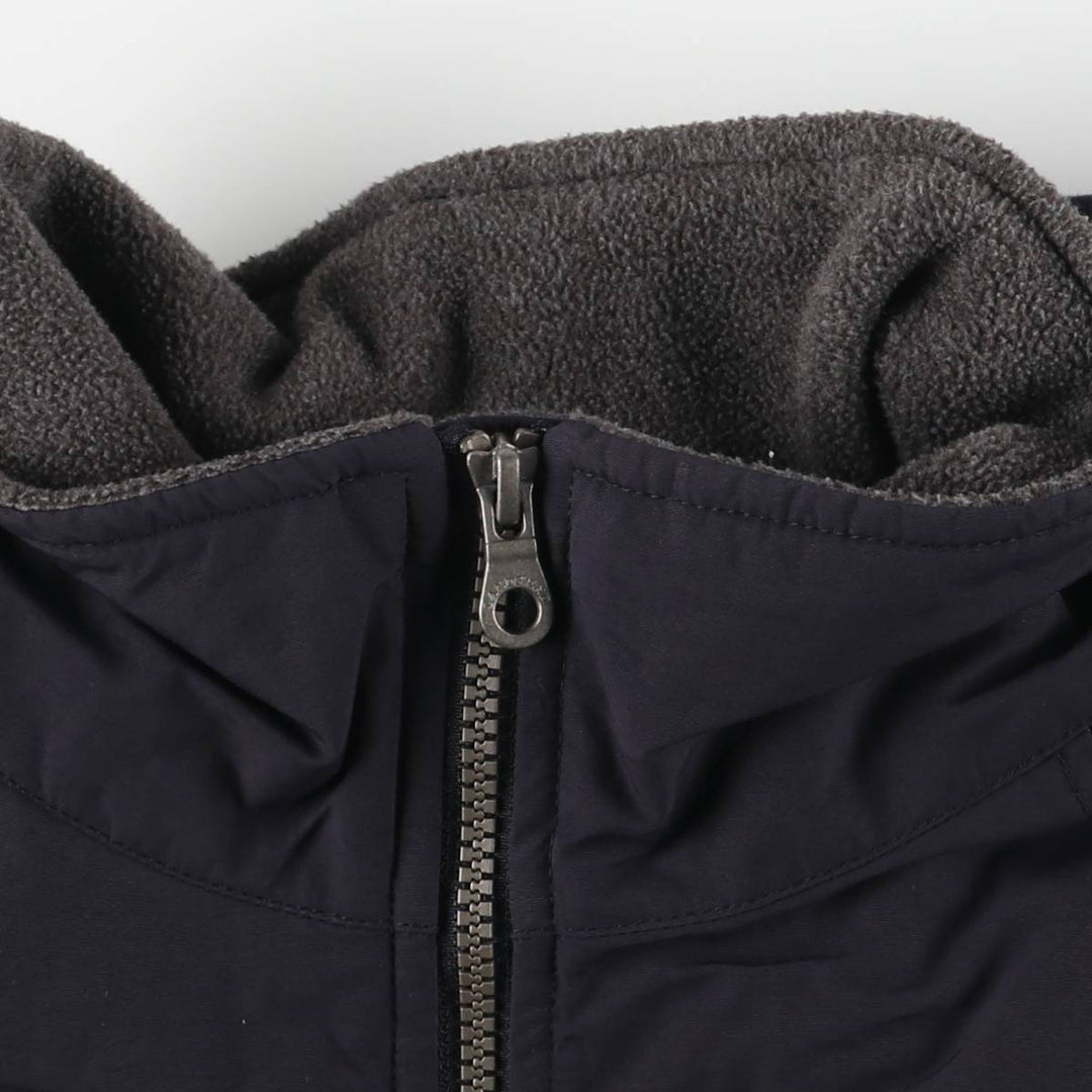 2000'S Lands' End padded puffer jacket, men's size L Nylon navy blue type Vintage Second Hand