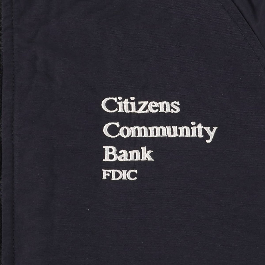 2000'S Lands' End padded puffer jacket, men's size L Nylon navy blue type Vintage Second Hand