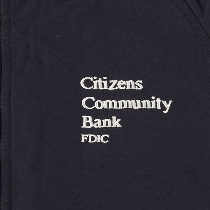 2000'S Lands' End padded puffer jacket, men's size L Nylon navy blue type Vintage Second Hand