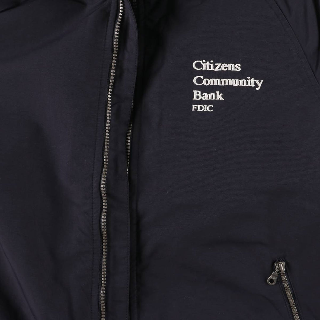 2000'S Lands' End padded puffer jacket, men's size L Nylon navy blue type Vintage Second Hand