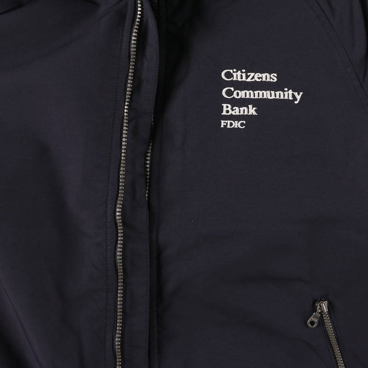 2000'S Lands' End padded puffer jacket, men's size L Nylon navy blue type Vintage Second Hand